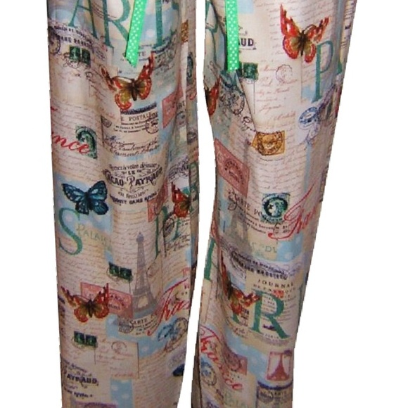 Weekend In Paris Pajama Bottom - Picture 2 of 2
